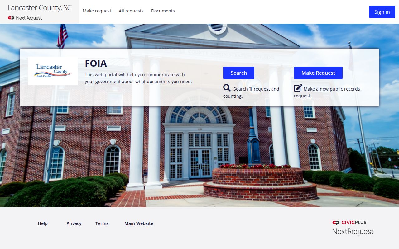 Lancaster County warrant records and Sheriff’s Office FOIA request portal
