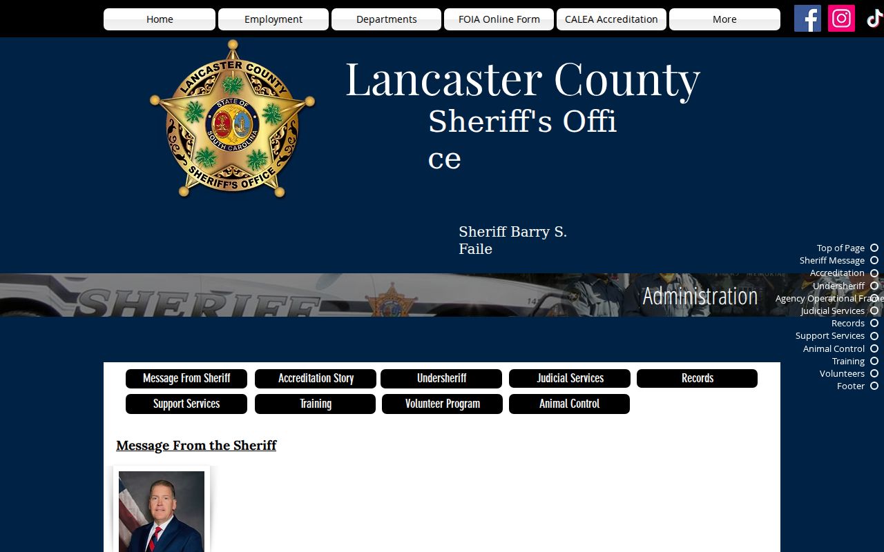 Lancaster County warrant records and sheriff lobby instruction